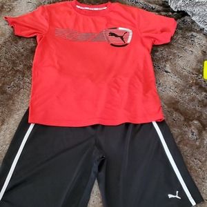 Boys Puma short set